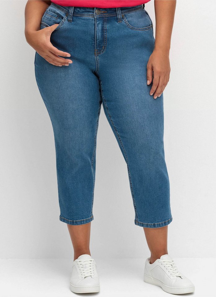 Sheego Jeansshorts 7/8-Jeans normal – Bild 3 von 5
