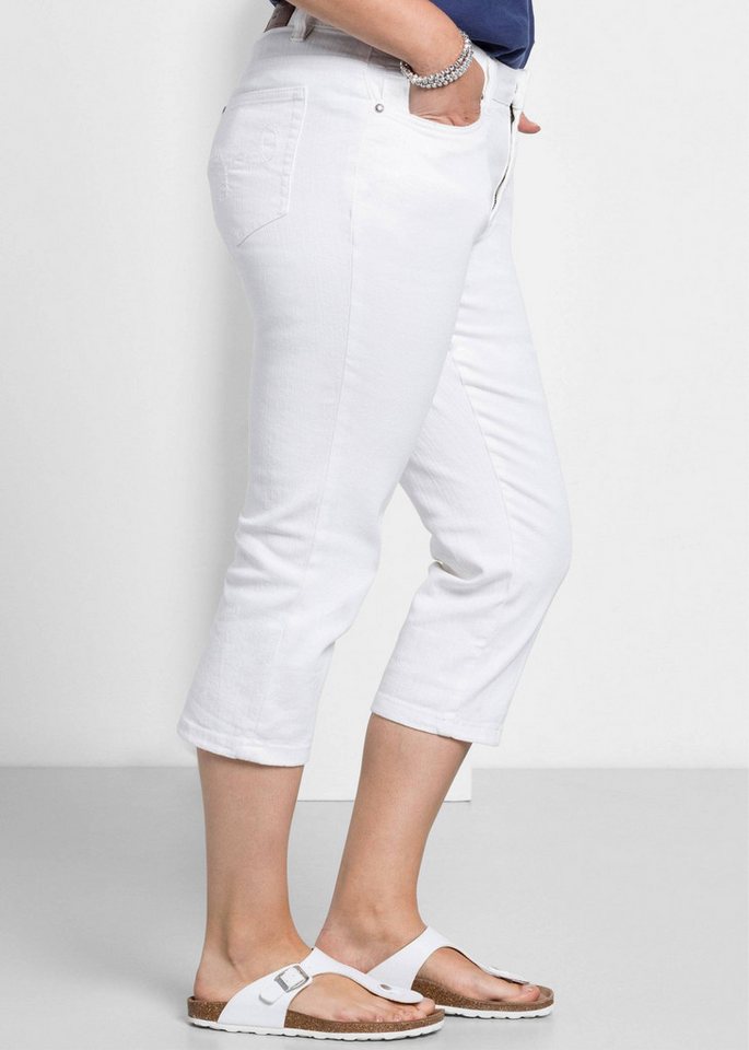 Sheego Jeansshorts Caprijeans – Bild 2 von 5