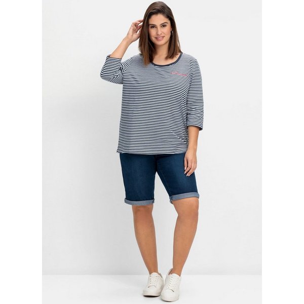 Sheego Jeansshorts Jeansbermudas