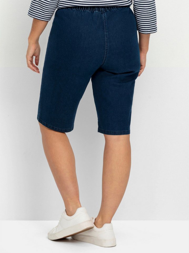 Sheego Jeansshorts Jeansbermudas – Bild 2 von 5