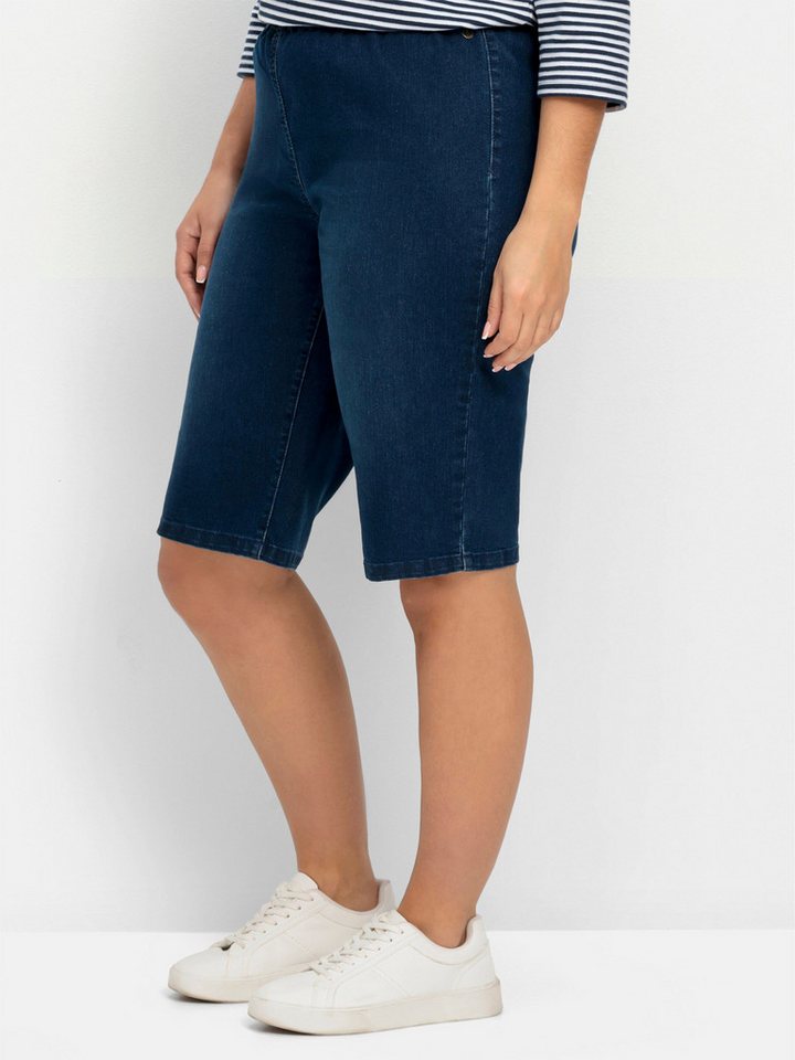 Sheego Jeansshorts Jeansbermudas – Bild 3 von 5
