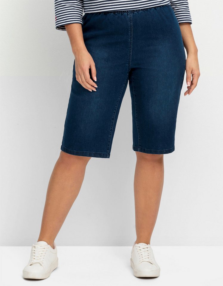 Sheego Jeansshorts Jeansbermudas – Bild 5 von 5
