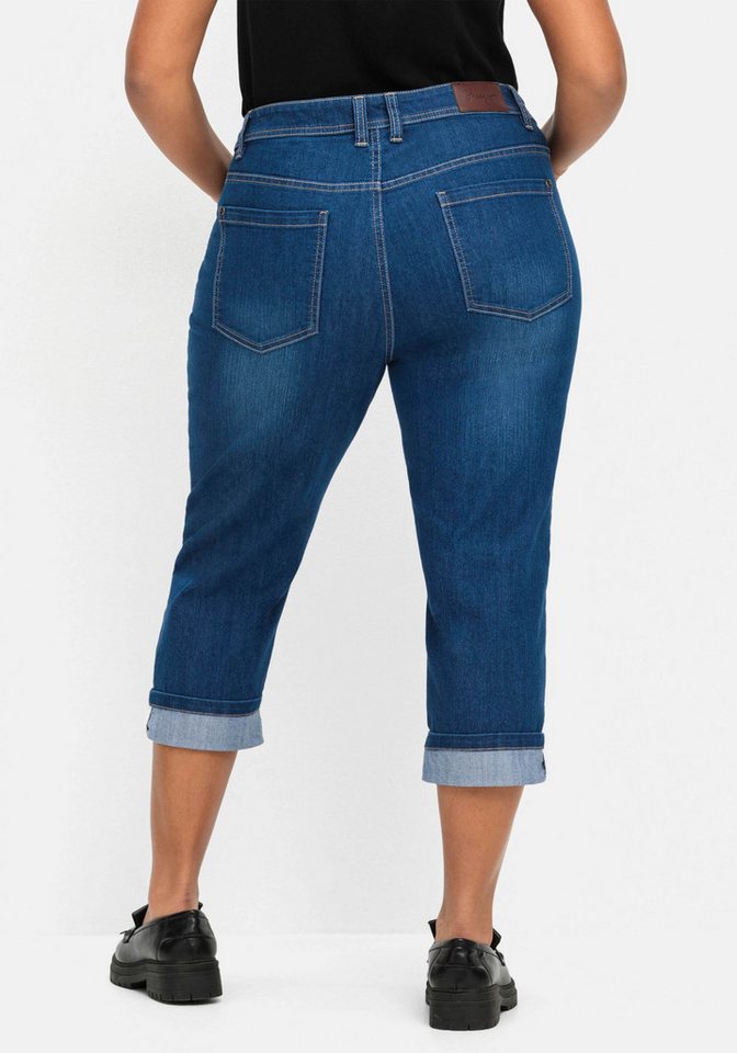 Sheego Jeansshorts Stretch-Jeans – Bild 2 von 5