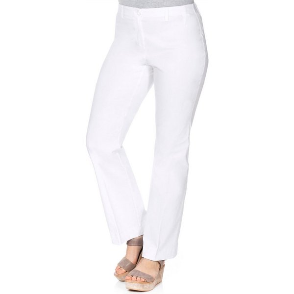 Sheego Jerseyhose Stretch-Hose »Die Bootcut« mit schmalem Bund