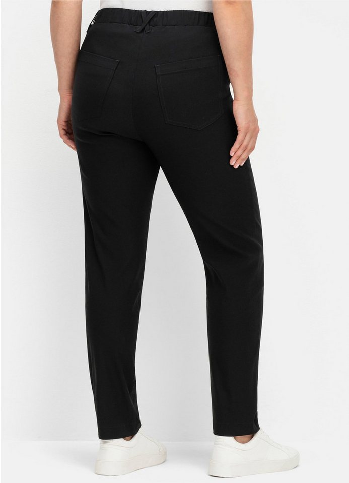 Sheego Jerseyhose Stretch-Hose mit Shaping-Einsatz im Bauchbereich – Bild 2 von 5