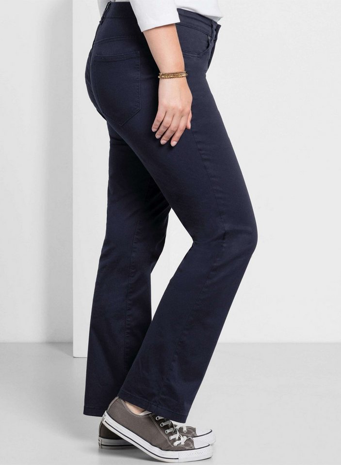 Sheego Jerseyhose Stretch-Hose normal elastische Twill-Qualität – Bild 4 von 5