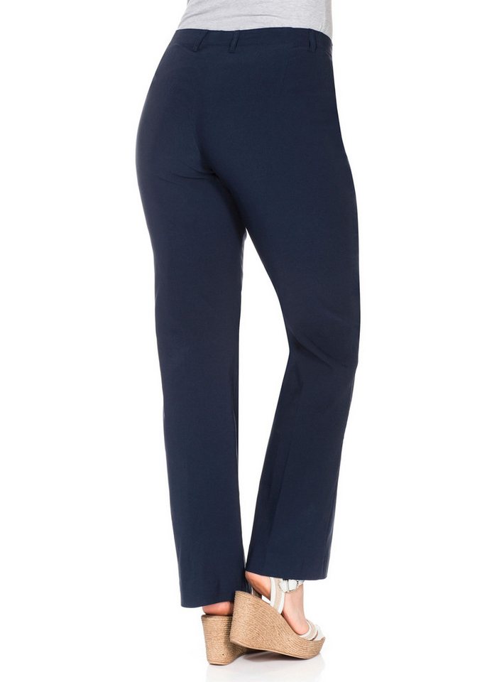 Sheego Jerseyhose Stretch-Hose normal mit schmalem Bund – Bild 2 von 5