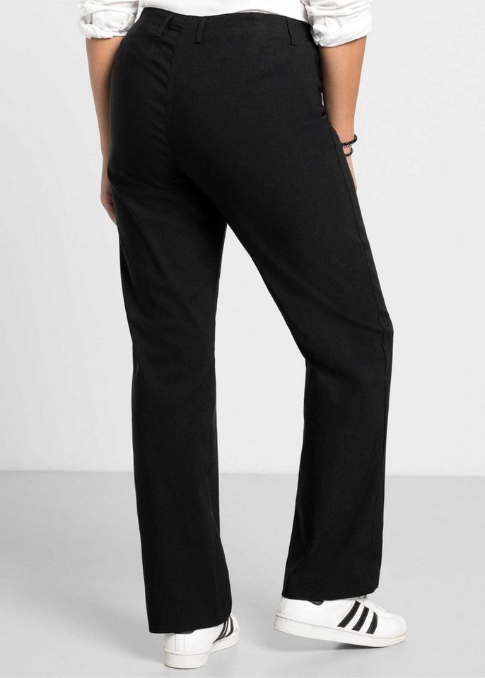 Sheego Jerseyhose Stretch-Hose normal mit schmalem Bund – Bild 2 von 5