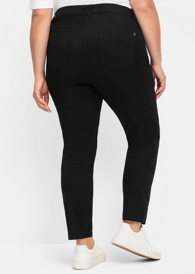 Sheego Jerseyhose Stretch-Hose schmal, im Curvy-Schnitt VERENA – Bild 2 von 5
