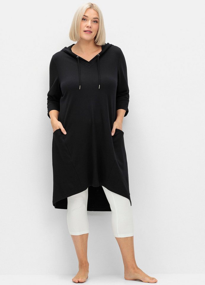 Sheego Jerseykleid Shirtkleid Langarm – Bild 5 von 5