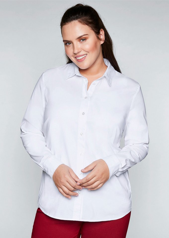 Sheego Klassische Bluse Hemdbluse Langarm – Bild 5 von 5