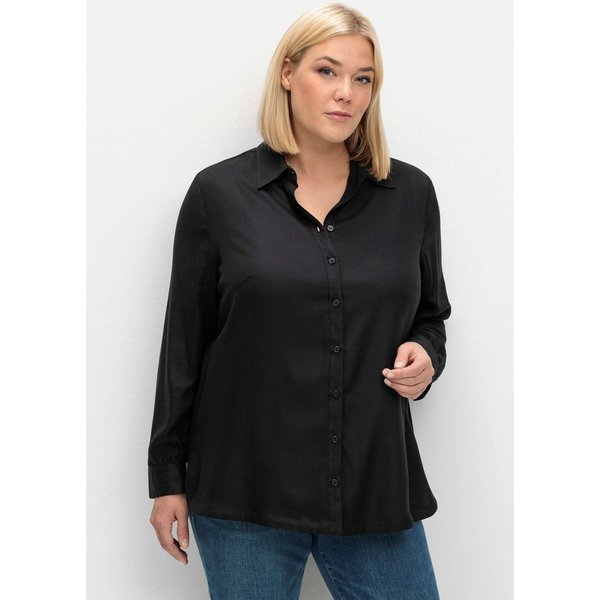 Sheego Klassische Bluse Hemdbluse Langarm