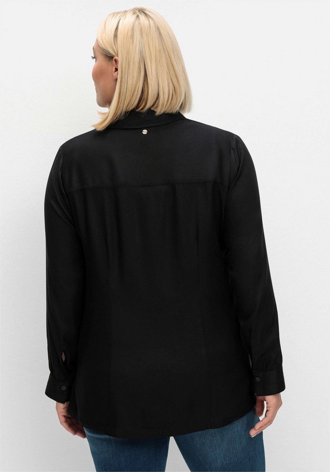 Sheego Klassische Bluse Hemdbluse Langarm – Bild 2 von 5