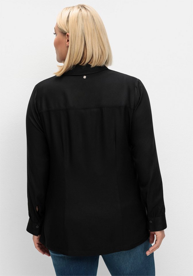 Sheego Klassische Bluse Hemdbluse Langarm – Bild 5 von 5