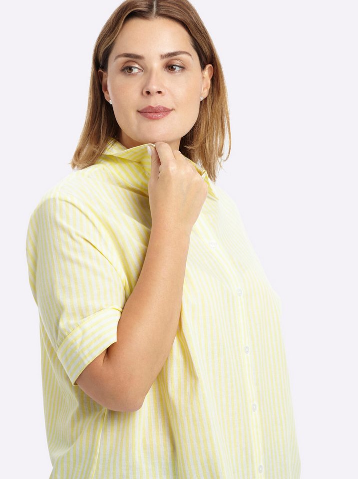 Sheego Klassische Bluse Kurzarm-Bluse Kurzarm – Bild 4 von 5