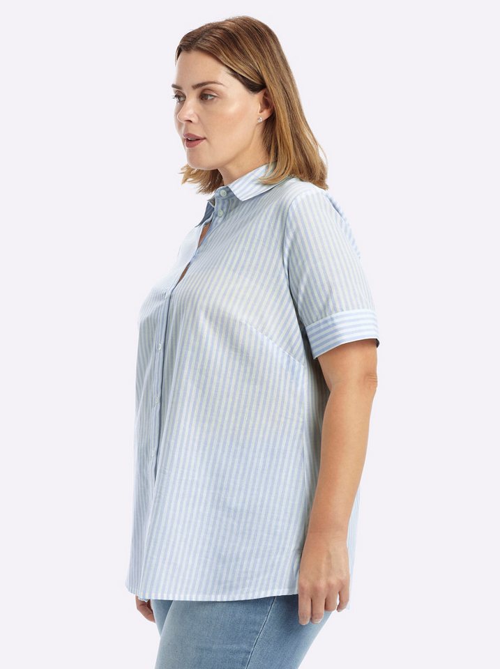 Sheego Klassische Bluse Kurzarm-Bluse Kurzarm – Bild 4 von 5