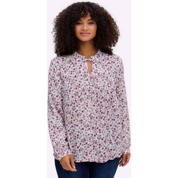 Sheego Klassische Bluse Bluse Langarm