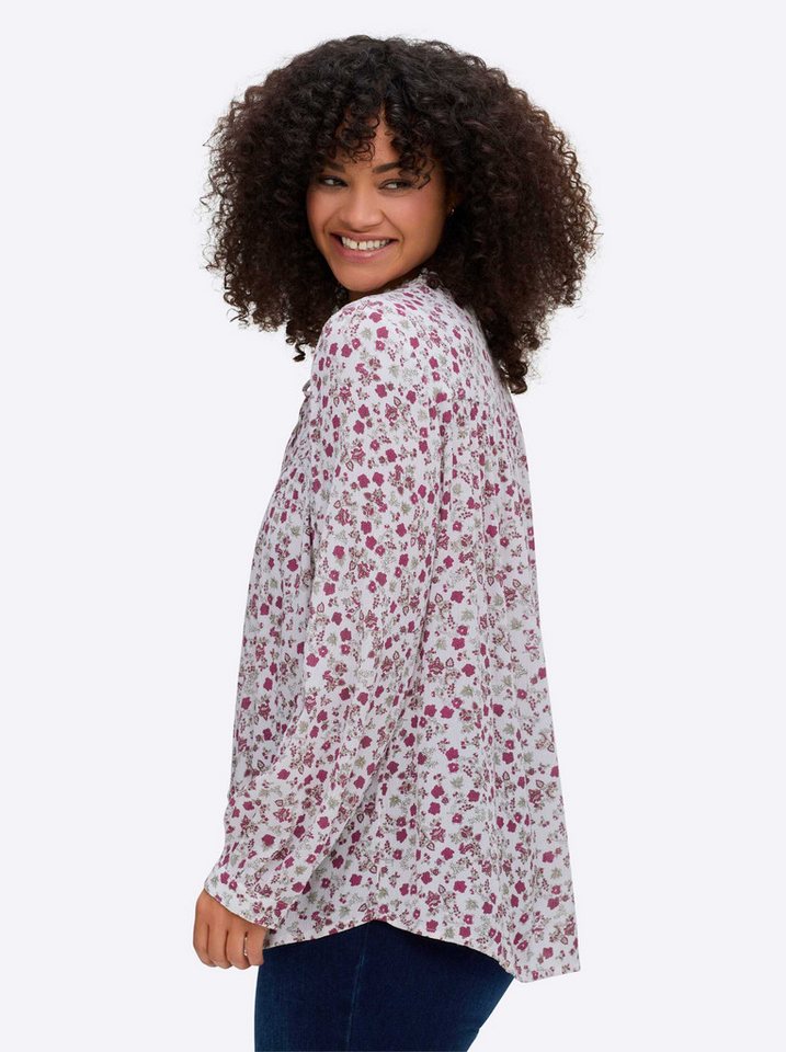 Sheego Klassische Bluse Bluse Langarm – Bild 3 von 5