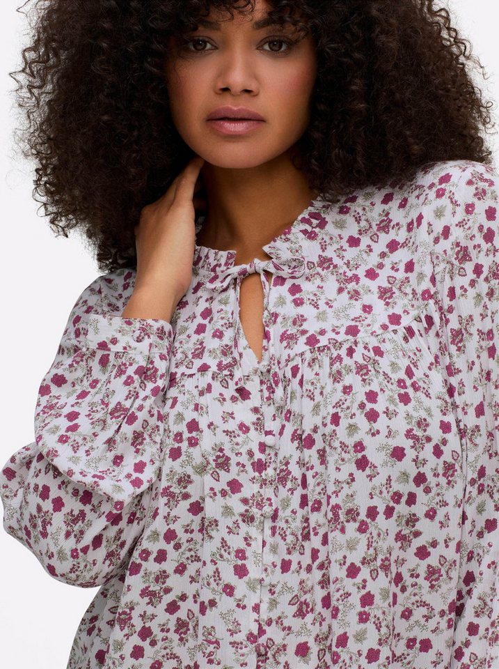 Sheego Klassische Bluse Bluse Langarm – Bild 4 von 5