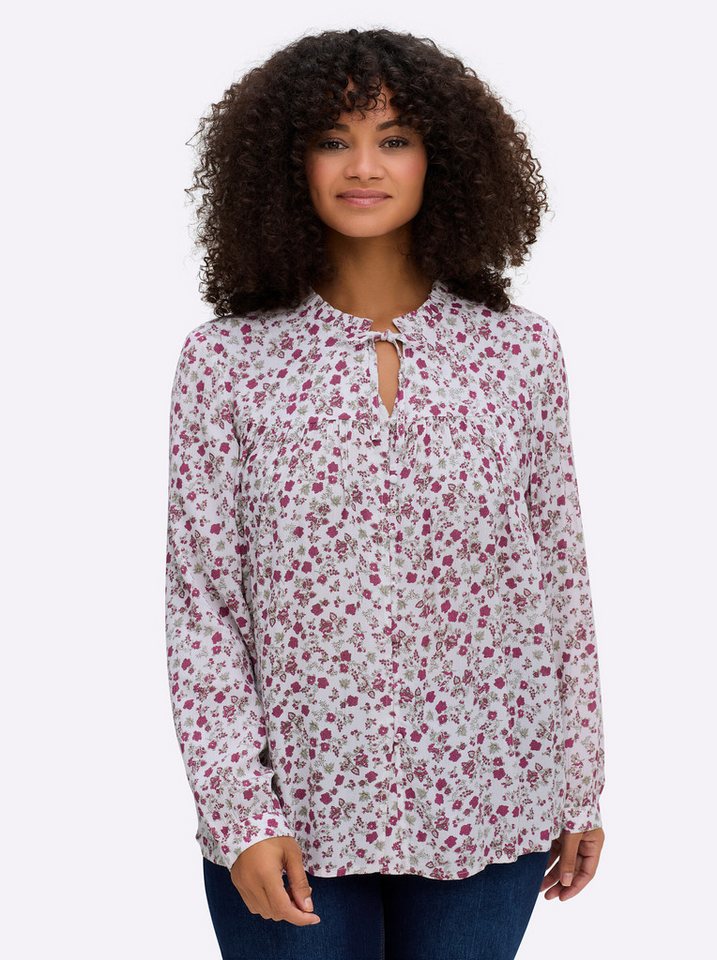 Sheego Klassische Bluse Bluse Langarm – Bild 5 von 5