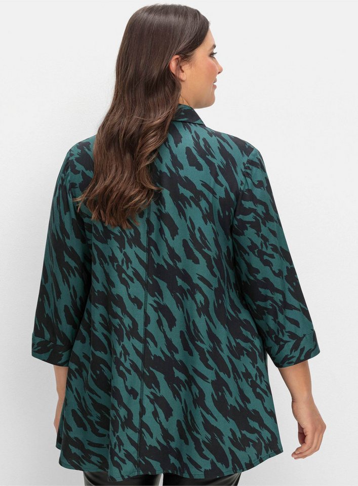 Sheego Klassische Bluse Longbluse 3/4-Arm – Bild 2 von 5