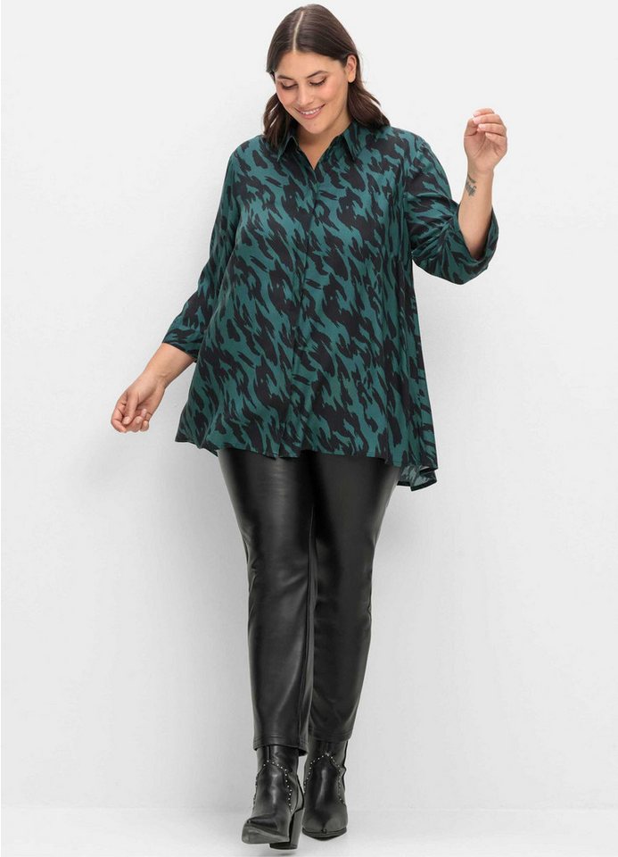 Sheego Klassische Bluse Longbluse 3/4-Arm – Bild 3 von 5