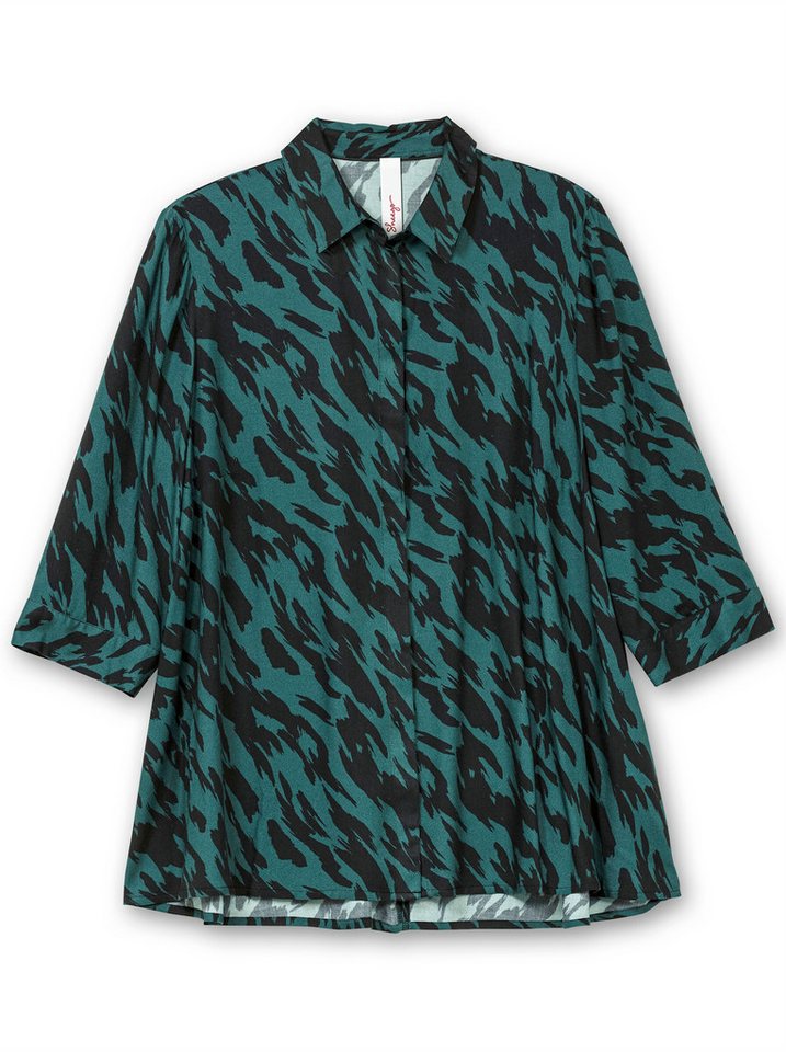 Sheego Klassische Bluse Longbluse 3/4-Arm – Bild 4 von 5