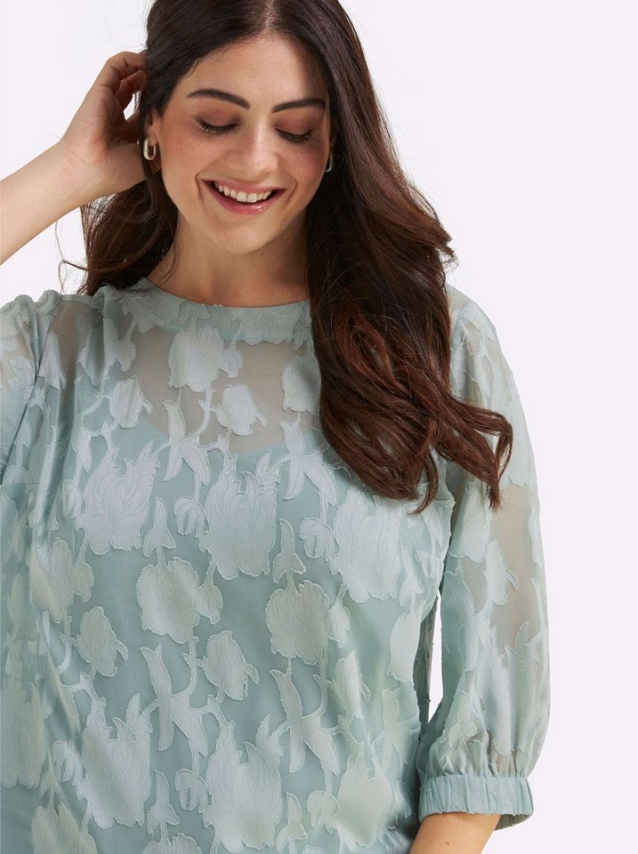 Sheego Klassische Bluse Tunika 3/4-Arm – Bild 4 von 5