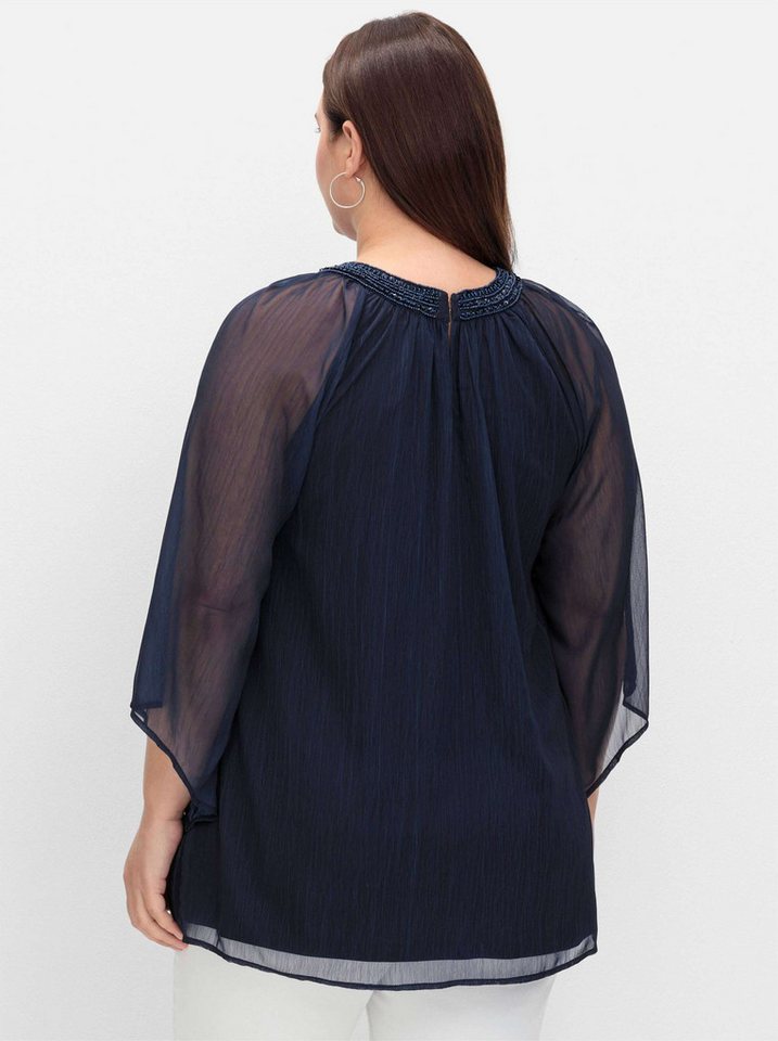 Sheego Klassische Bluse Tunika 3/4-Arm – Bild 2 von 5