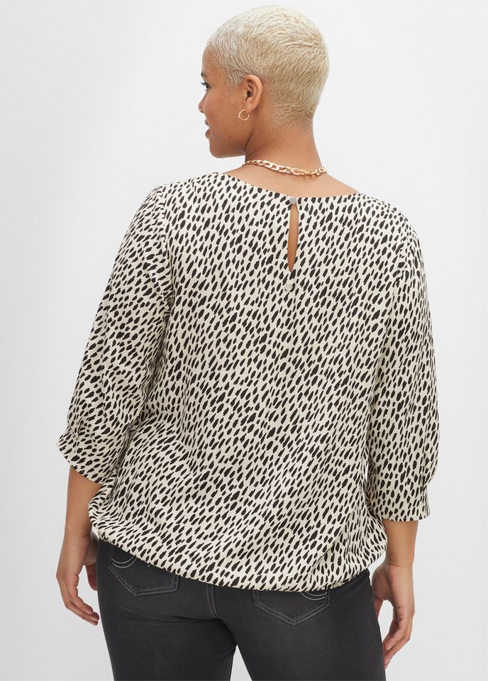 Sheego Klassische Bluse Tunika 3/4-Arm – Bild 2 von 5