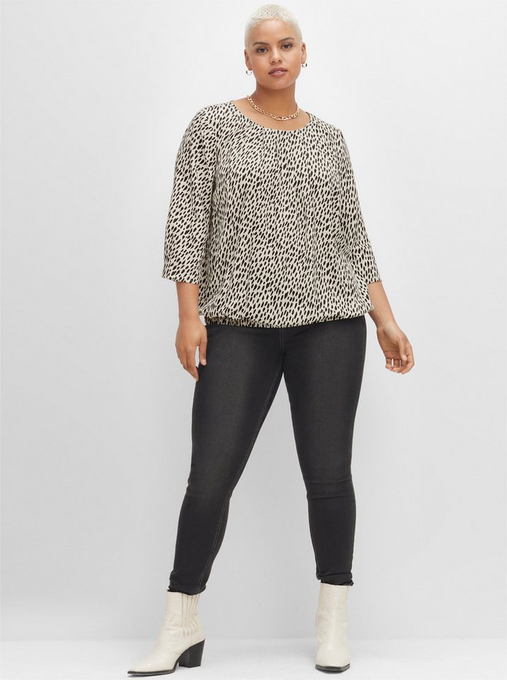 Sheego Klassische Bluse Tunika 3/4-Arm – Bild 4 von 5