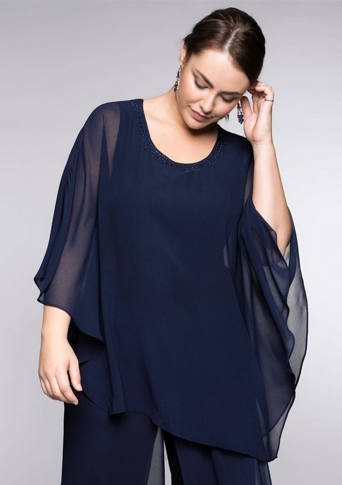 Sheego Klassische Bluse Tunika 3/4-Arm – Bild 4 von 5