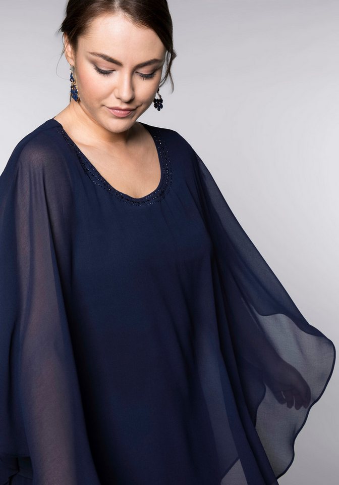 Sheego Klassische Bluse Tunika 3/4-Arm – Bild 5 von 5