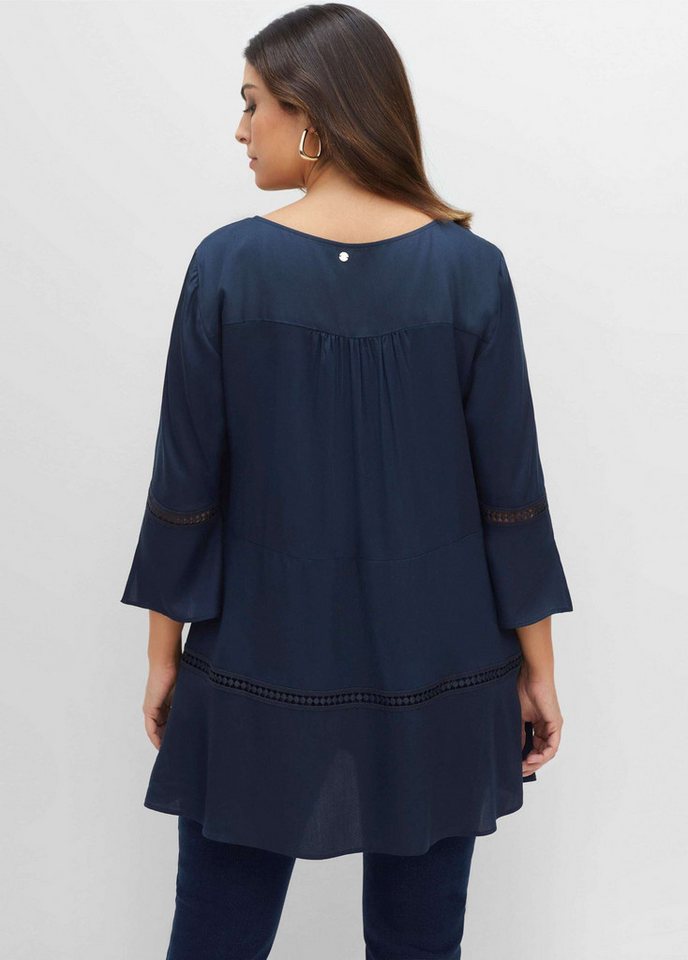 Sheego Klassische Bluse Tunika 3/4-Arm – Bild 2 von 5
