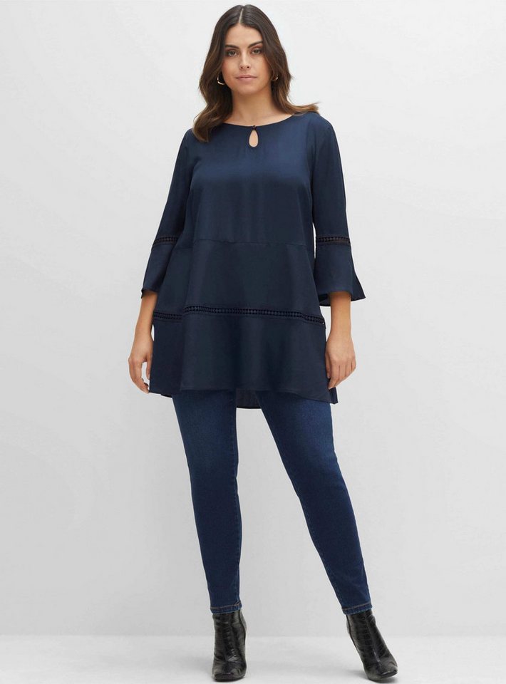 Sheego Klassische Bluse Tunika 3/4-Arm – Bild 3 von 5