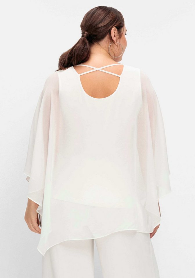 Sheego Klassische Bluse Tunika 3/4-Arm – Bild 2 von 5