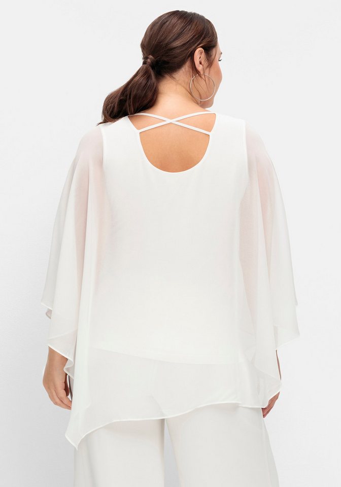 Sheego Klassische Bluse Tunika 3/4-Arm – Bild 5 von 5