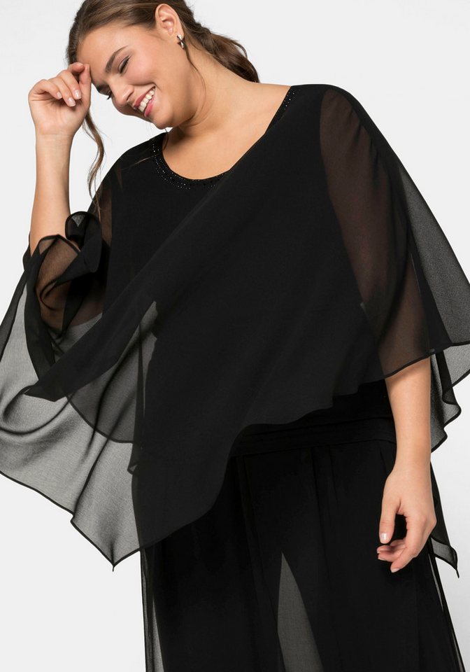 Sheego Klassische Bluse Tunika 3/4-Arm – Bild 5 von 5