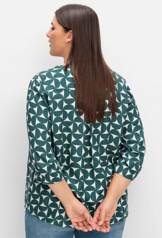 Sheego Klassische Bluse Tunika 3/4-Arm – Bild 2 von 5