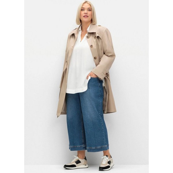 Sheego Klassische Bluse Tunika Langarm