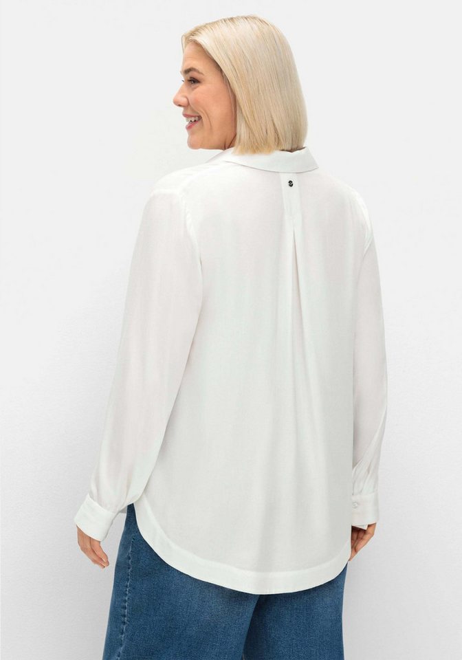 Sheego Klassische Bluse Tunika Langarm – Bild 2 von 5