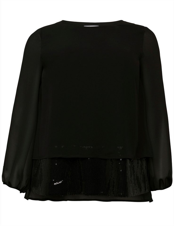 Sheego Klassische Bluse Tunika Langarm – Bild 2 von 5