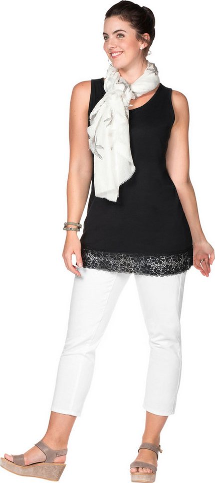 Sheego Shirttop Longtop Ärmellos – Bild 3 von 5