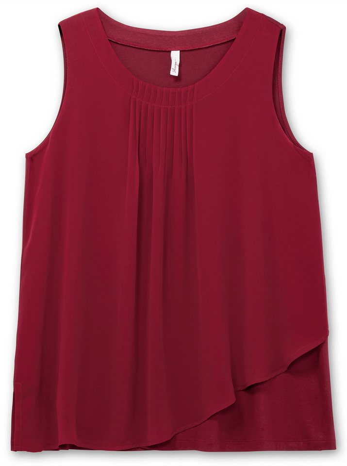Sheego Shirttop Longtop Ärmellos – Bild 4 von 5
