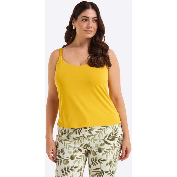 Sheego Shirttop Spaghettitop Ärmellos