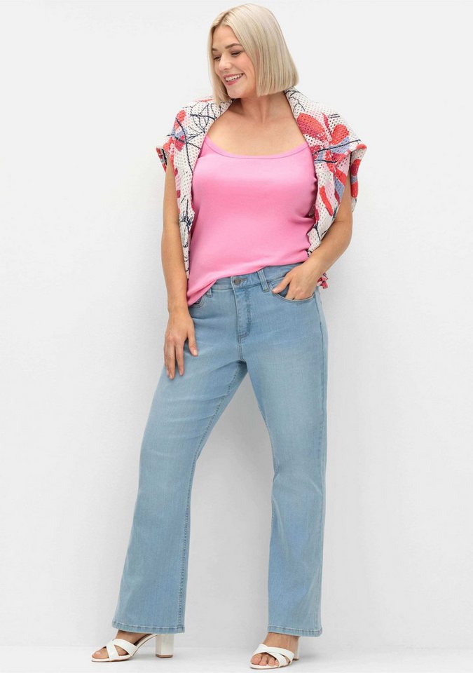 Sheego Shirttop Spaghettitop Ärmellos – Bild 3 von 5