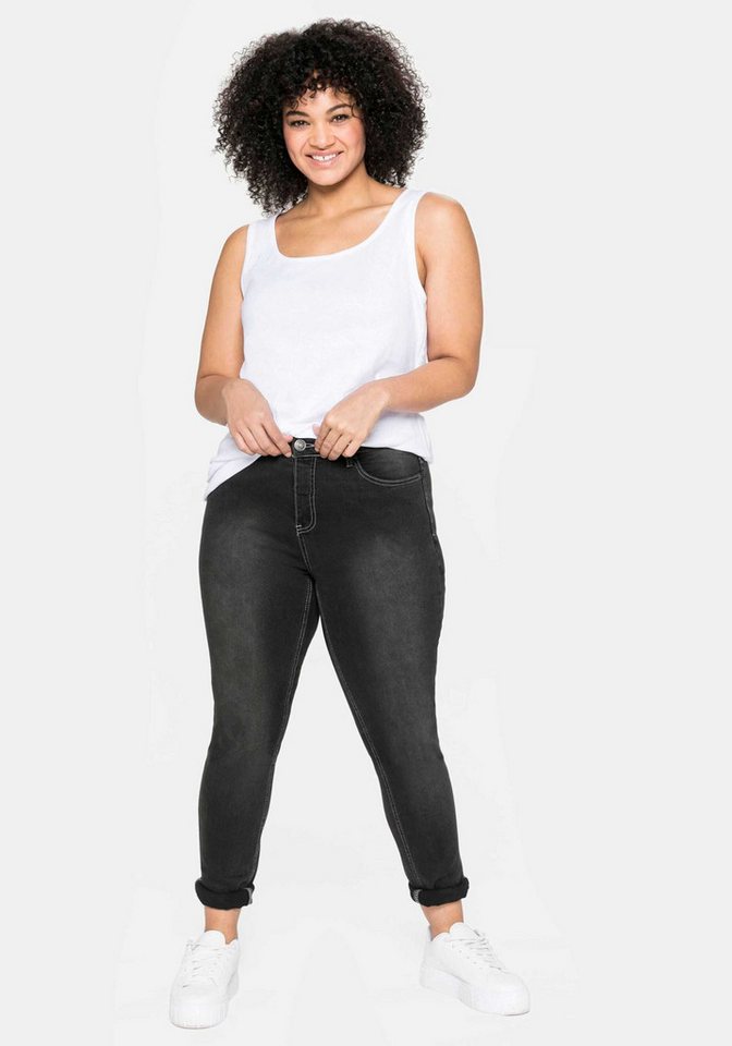 Sheego Shirttop Tanktop Ärmellos – Bild 3 von 5