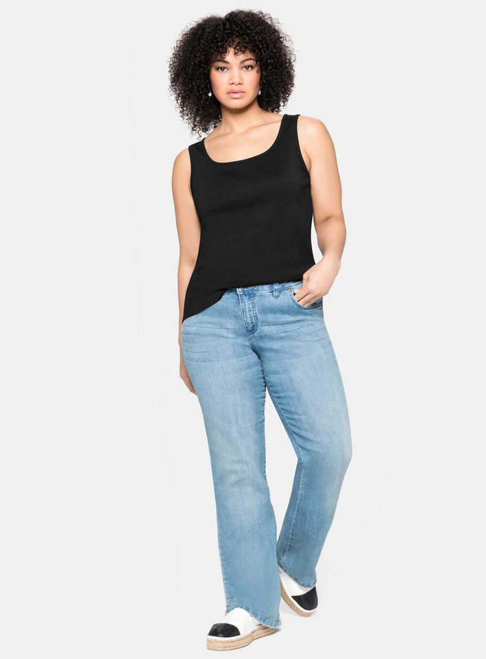 Sheego Shirttop Tanktop Ärmellos – Bild 3 von 5