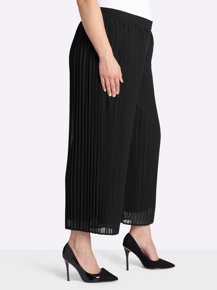 Sheego Shorts Plisseehose erhöht – Bild 3 von 5