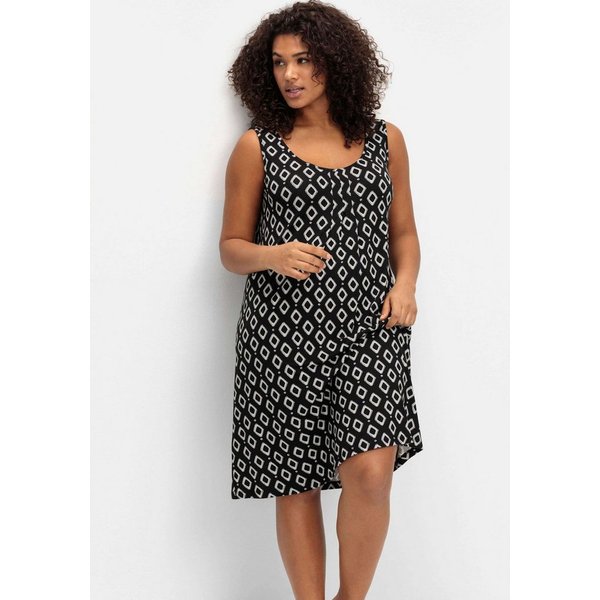 Sheego Strandkleid Strandkleid Ärmellos